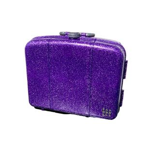 Vintage 90’s y2k Caboodles glittery purple makeup case craft organizer